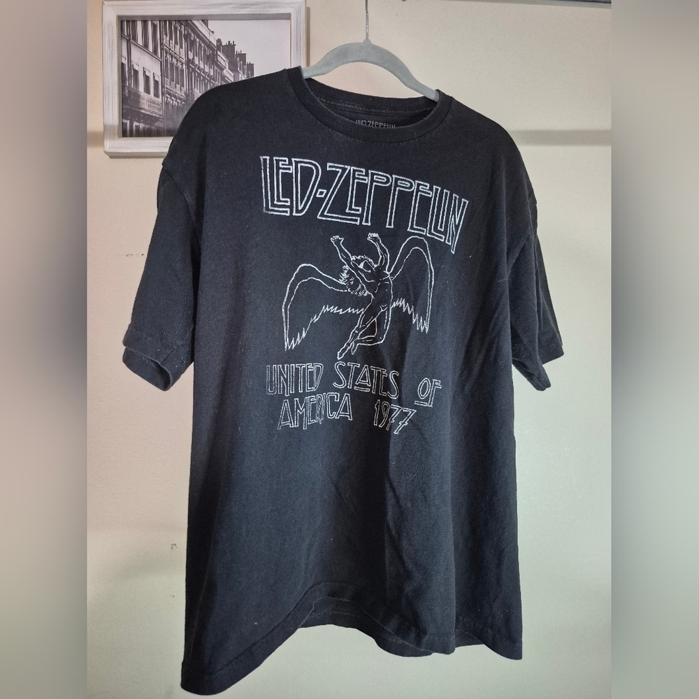 Led Zeppelin Black Graphic T-Shirt
